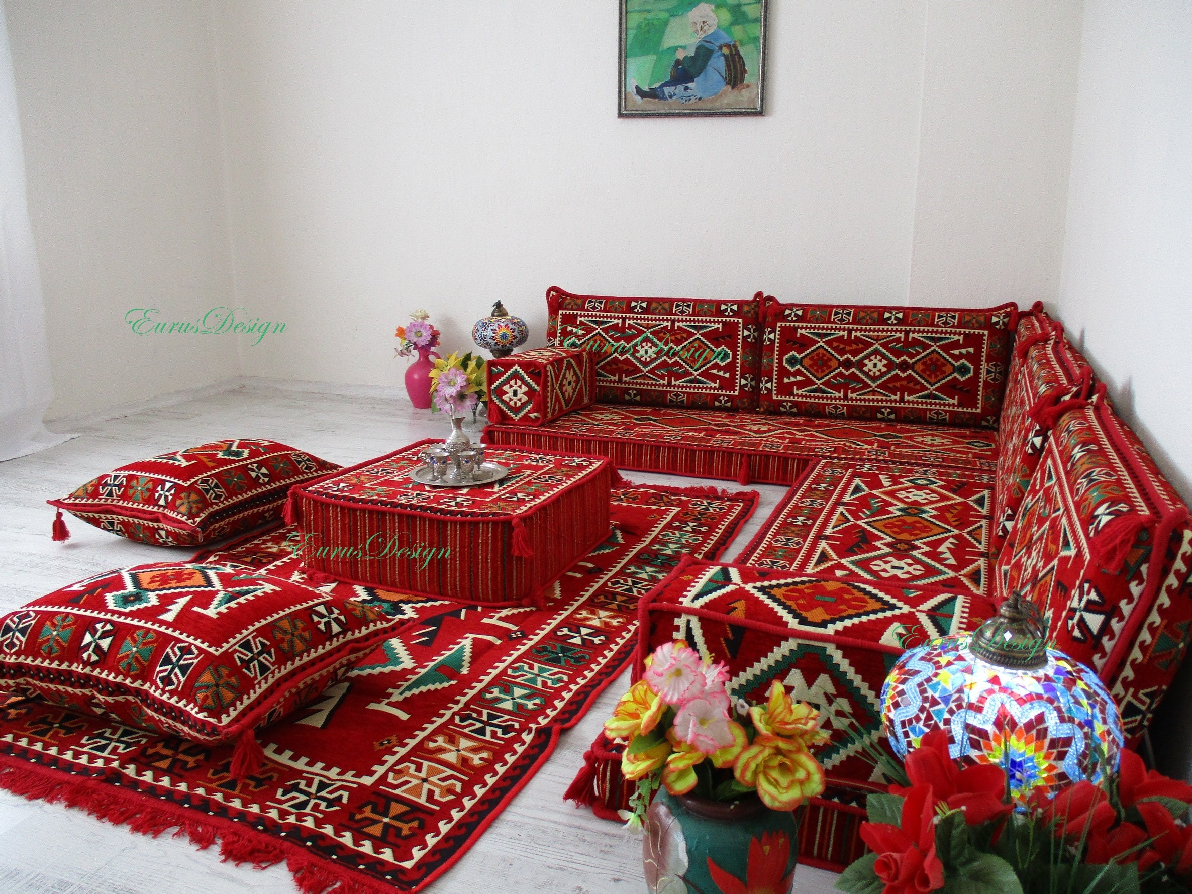 Premium L Shaped Arabic Sofa Set, Arabic Diwan, Sofa For Living Room
