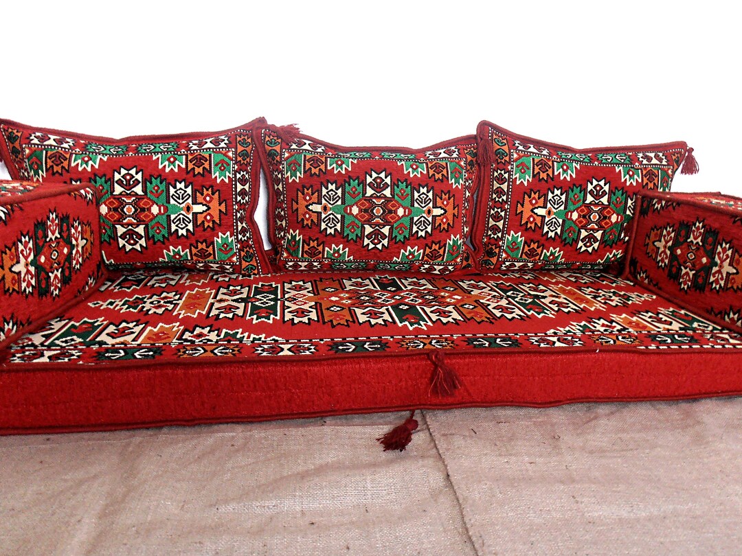 Arabic Style Majlis Floor Sofa Setbohemian Furniturefloor Etsy