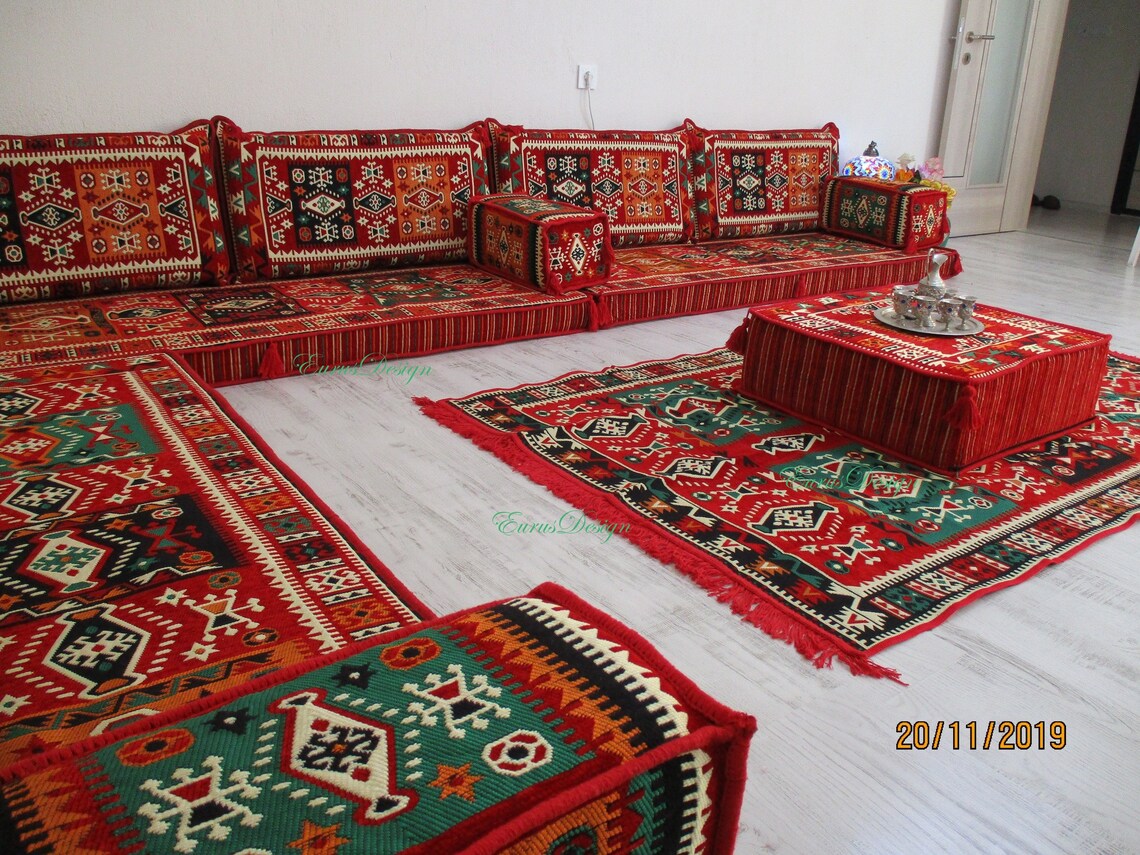Estilo árabe majlis piso conjunto de sofá sofá de piso el | Etsy