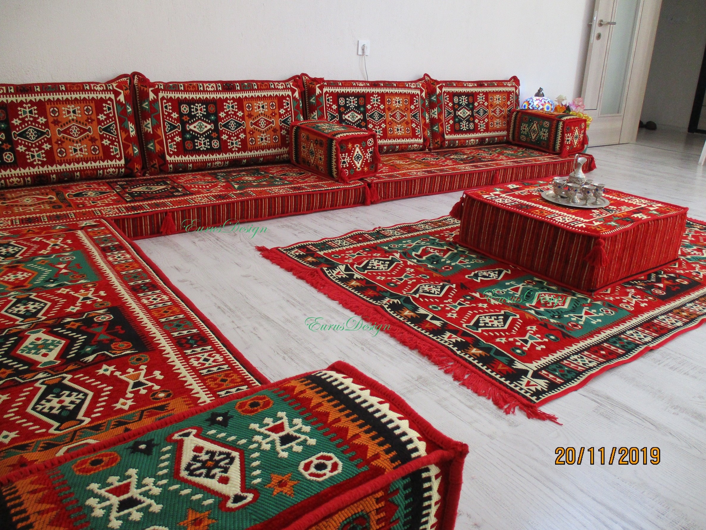 Estilo árabe majlis piso conjunto de sofá sofá de piso el | Etsy