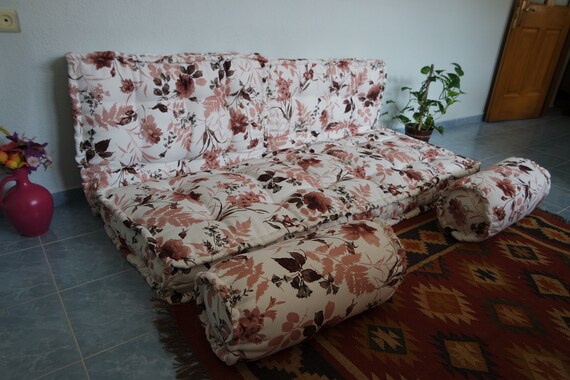 Floor Mattress Cushion Bad Japanese Style Majlis Floor Sofa Set Oriental Floor Seating Bohemian Furniture Ethnic Sofa Living Room Sofa