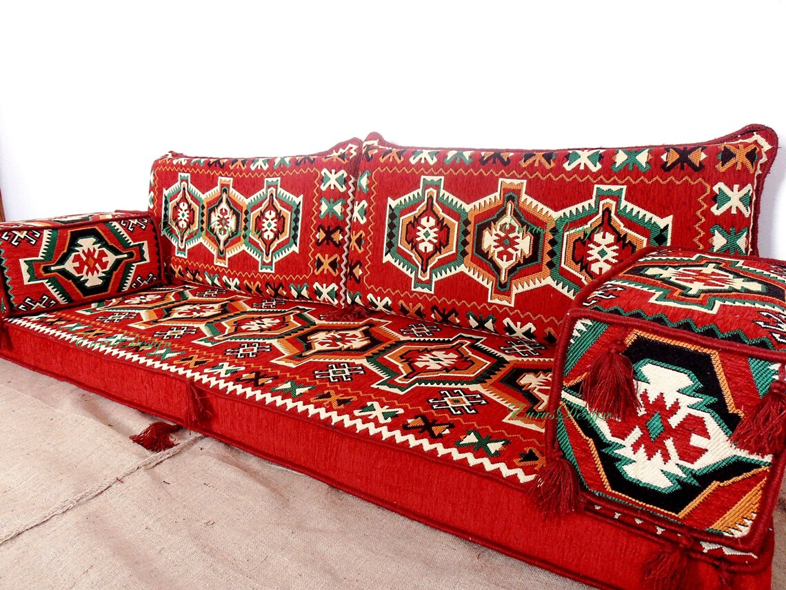 Arabic Style Majlis Floor Sofa Set Floor Couch Oriental Etsy