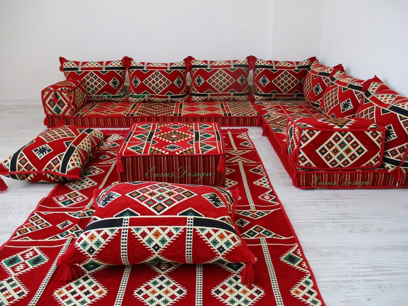 Corner Floor Seating L Shaped Sofa Set floor Couchoriental Etsy