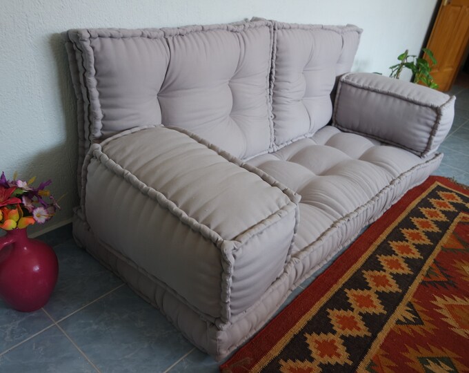 French Mattress Sofaarabic Style Majlis Floor Sofa Setfloor Etsy