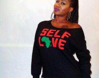 SELF LOVE Ladies Fleece Sweatshirt
