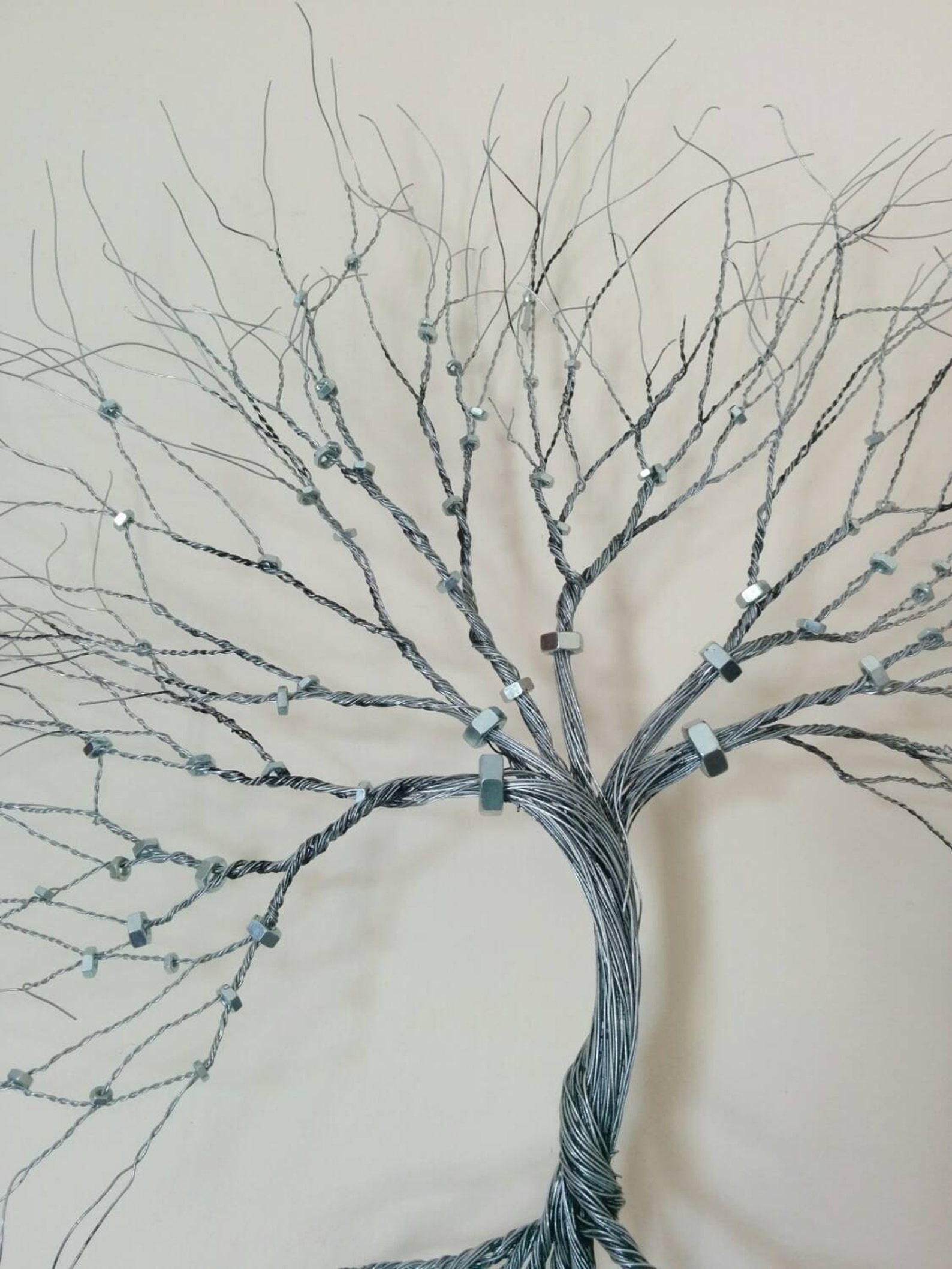 Silver Wire Wall Art Tree of Lifewall Decorationdecorative Etsy