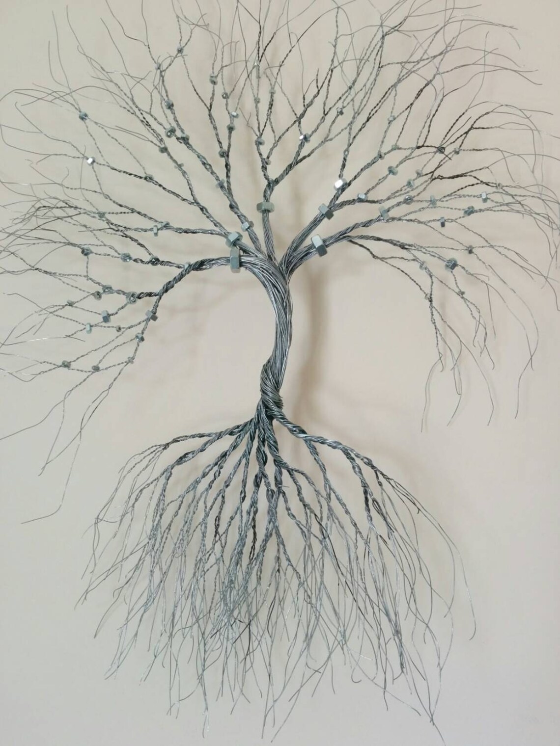 Silver Wire Wall Art Tree of Lifewall Decorationdecorative Etsy