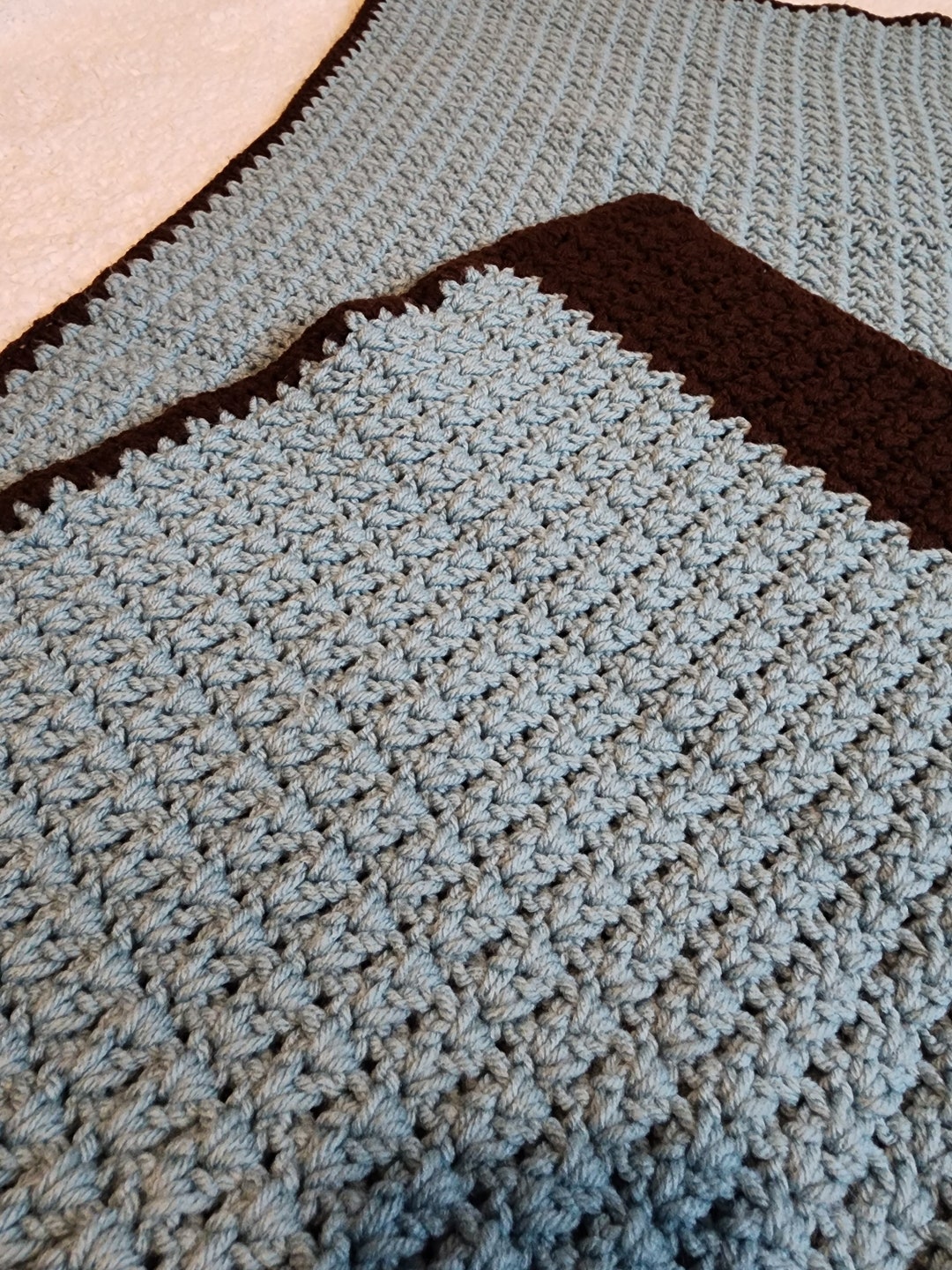 Handmade Crocheted Baby Blanket Etsy