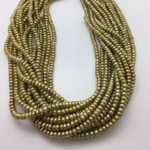 Lime Green 4 - 5mm Freshwater Pearls Strand