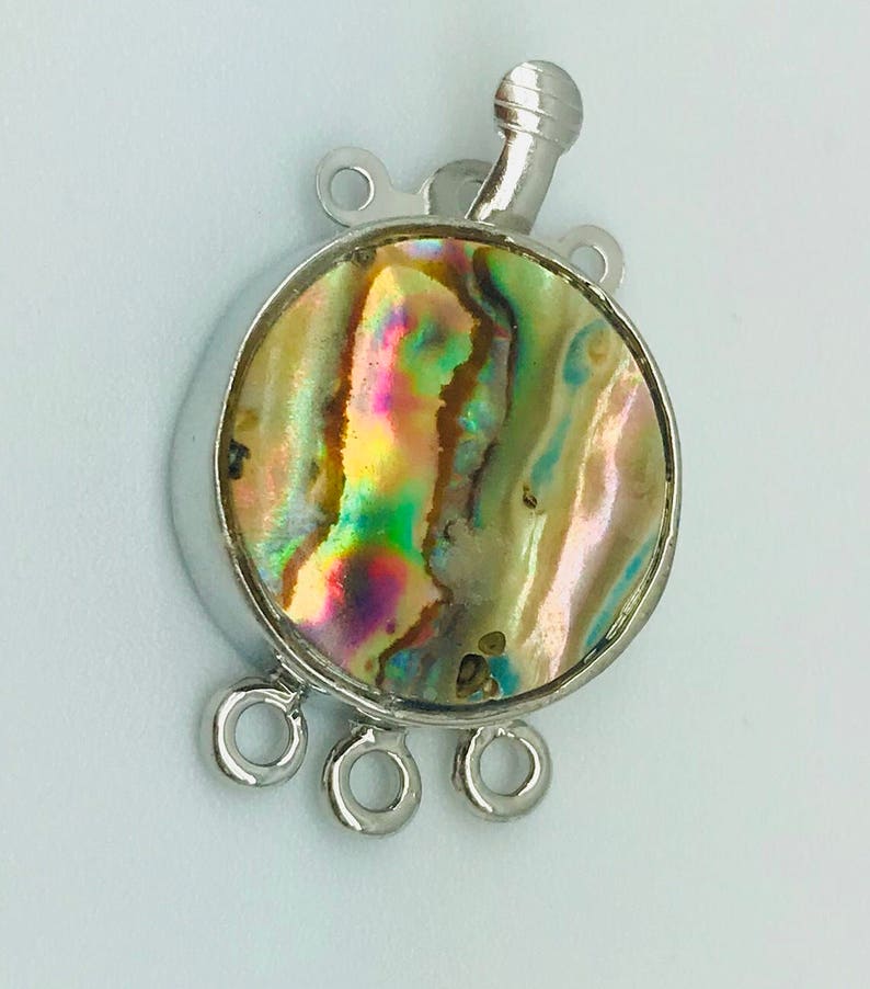 Set of 3 Top Drilled Shell Beads for Necklaces Natural Shell Charms Abalone Shell Pendants for Jewelry Making