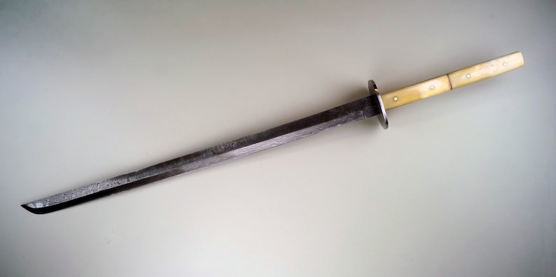 The Windlords Damascus Katana image 1