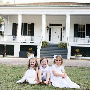 Floral Lace Heirloom Dress in White