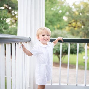 Pleated Button-on in White