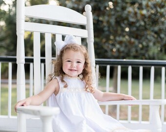 Raindrops on Roses Heirloom Dress in White