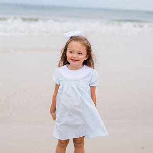 Bless Your Heart Smocked Blue Dress