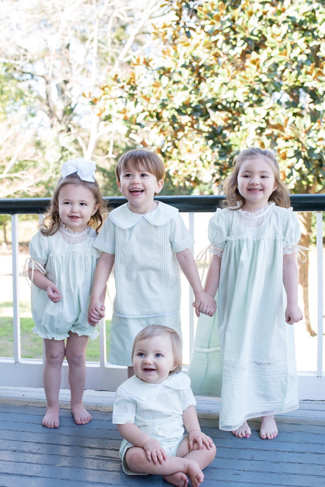 KIDS MINI SHIRT DRESS 4-10 IN HONOUR OF HEIRLOOMS main image 1