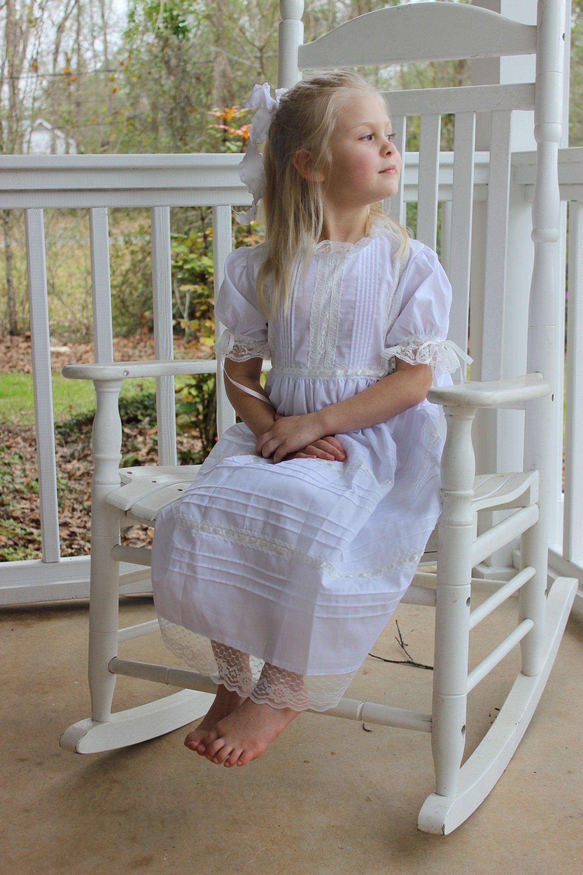 chinese dress ladies Olivia Toddler Lace Dress with Ruffle Sleeves main image 1
