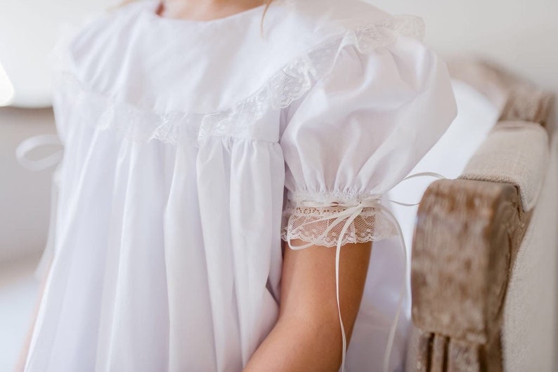 At Last Heirloom Dress in White With White Lace - Etsy