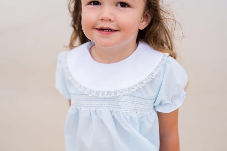 Bless Your Heart Smocked Blue Dress