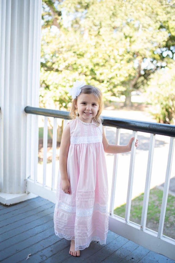 pink heirloom dress Gabrielle Heirloom Dress in Pink