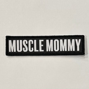 Muscle Mommy Hook & Loop Patch (Gym bag, tactical bag, weighted vest patch, velcro patch, workout patch)