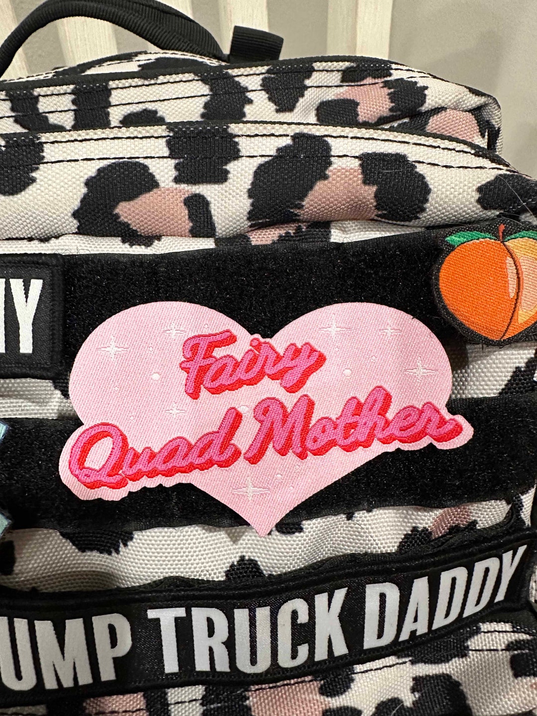 Fairy Quad Mother Patch velcro Patch, Tactical Bag Patch, Weighted Vest Patch, Diaper Bag Patch