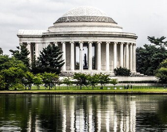 Fine Art Photography, Washington DC Art, Architecture Art, Wall Art, Home Decor, Jefferson Memorial, Bronze Jefferson Statue, 8 x 10 Print