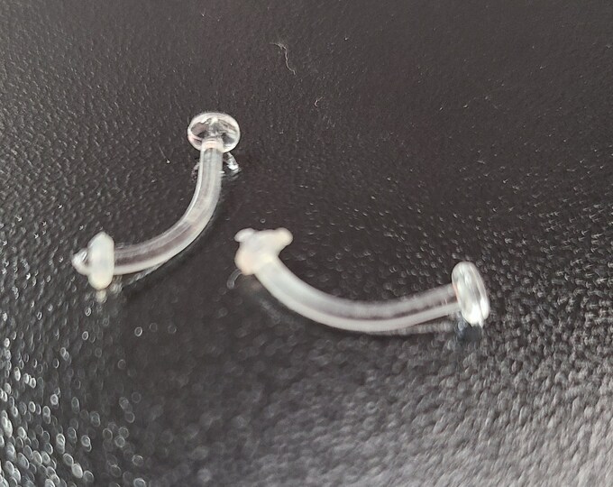16G Bioflex Retainer Clear Flexible Piercing Retainer Daith Etsy