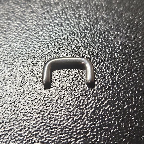 Staple Septum Retainer Flip up to conceal 316L Body Implant Grade Stainless Steel