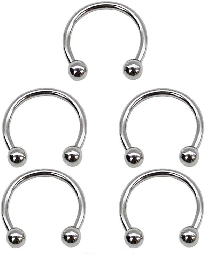 HorseshoeCircular Barbell for Earring/Septum/Cartilage/Tragus Etsy