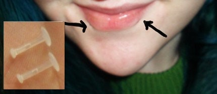 16g Piercing Retainer Labret Philtrum Snakebites Cartilage Body