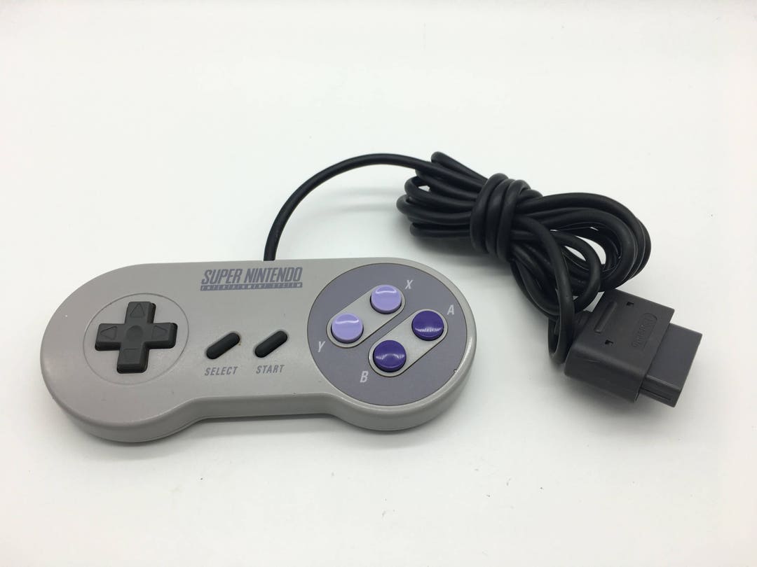 Super Nintendo Entertainment System Controller Original Super Nintendo Controller Gray SNES SNS-005 Fully - Etsy UK