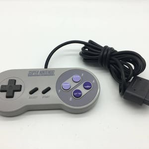 Original Super Nintendo Controller | Gray | SNES | SNS-005 | Gamepad | tested and working | Vintage