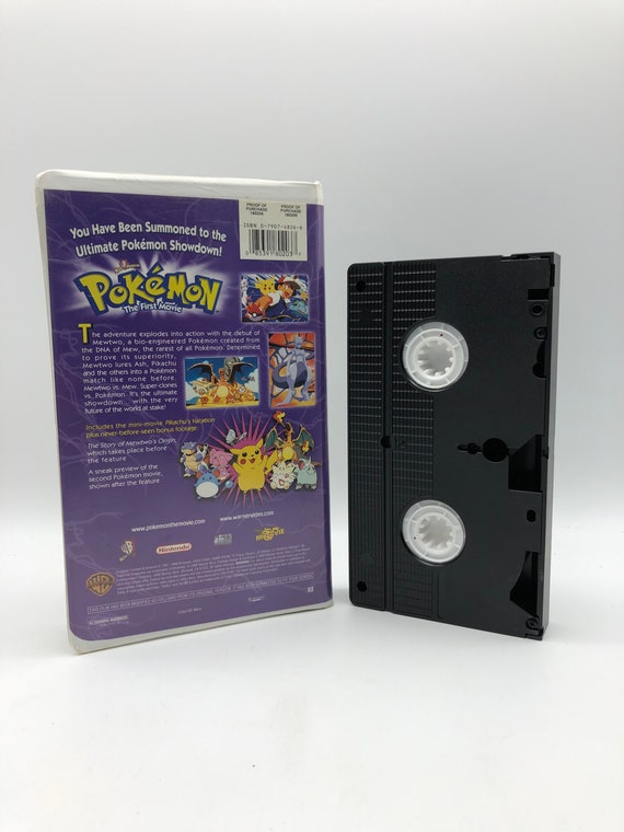 Pokemon the First Movie 1998 | VHS Vintage Cassette Tape With