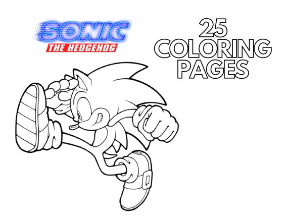 Printable Sonic the Hedgehog Shadow Coloring pages - Printable Coloring  Pages For Kids