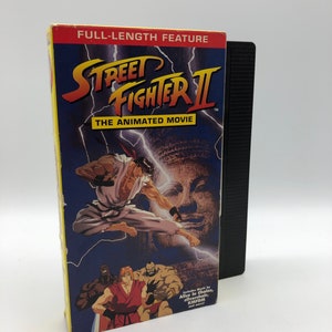 Bande VHS vintage du film d&#39;animation Street Fighter II (1994)