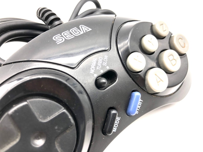 tested Mk-1470 Arcade pad Vintage game Controller Sega Genesis 6 Button Turbo Controller Original