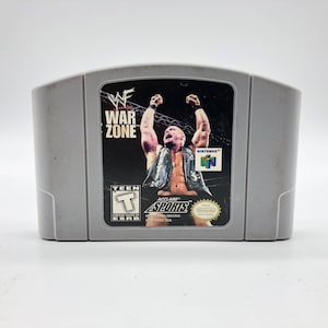 WWF War Zone (Nintendo 64, 1998) N64, Original Video Game Cartridge, tested