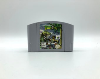 Turok Dinosaur Hunter Nintendo 64 (N64), Vintage Video Game, Rare, tested, Free Shipping
