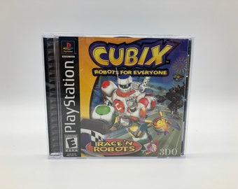 Cubix: Race 'N Robots - vintage PS1-videogame - voltooid