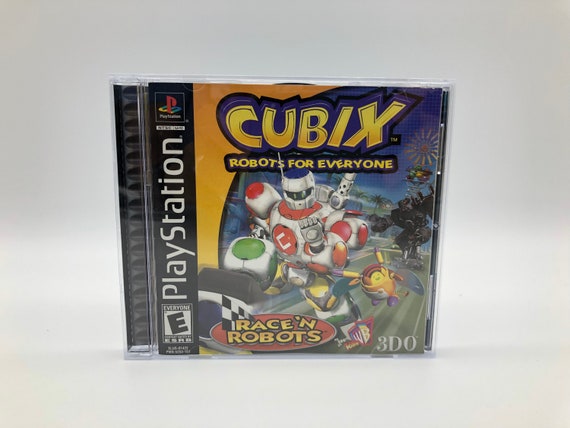 Complete Cubix: Robots for Everyone Race /'N Robots tested Sony PlayStation 1, 2000 Vintage Video Game