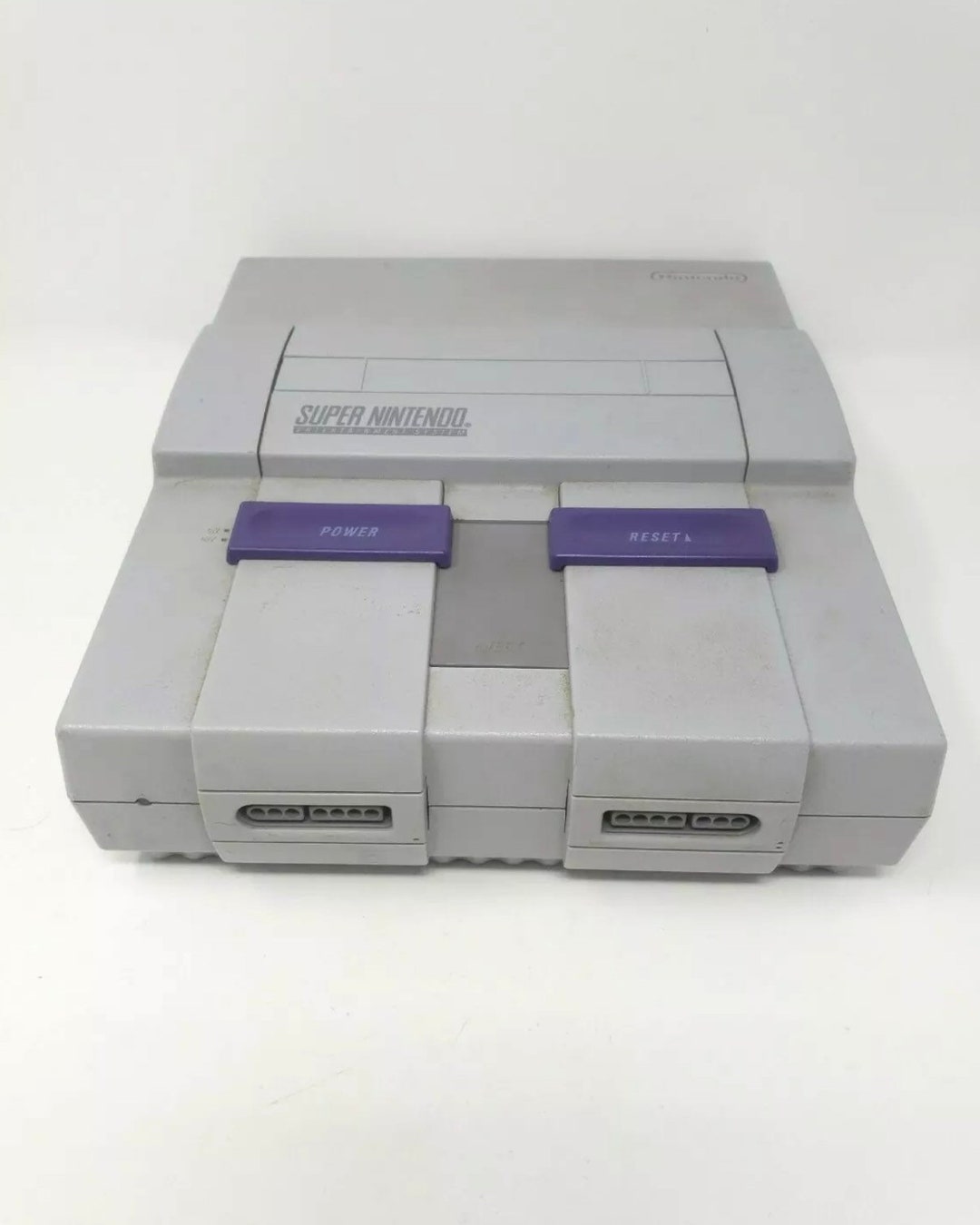 Super Nintendo Entertainment System SNES Replacement Console SNS 001 No  Cables Tested and Working Condition 