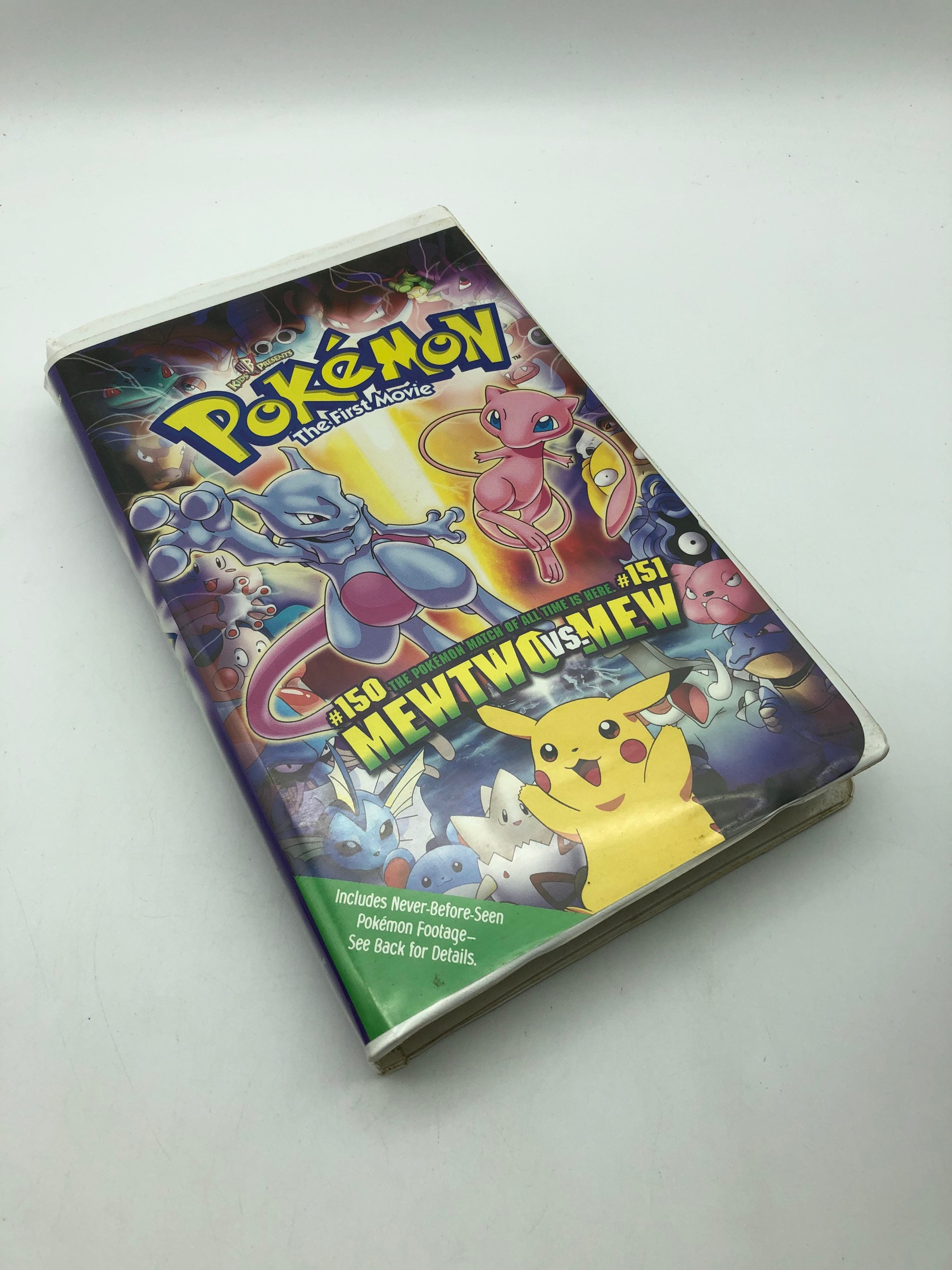 Pokemon the First Movie 1998 | VHS Vintage Cassette Tape With