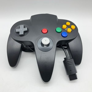 Nintendo 64 Black Controller, N64, Gamepad, for the original System, NUS-005