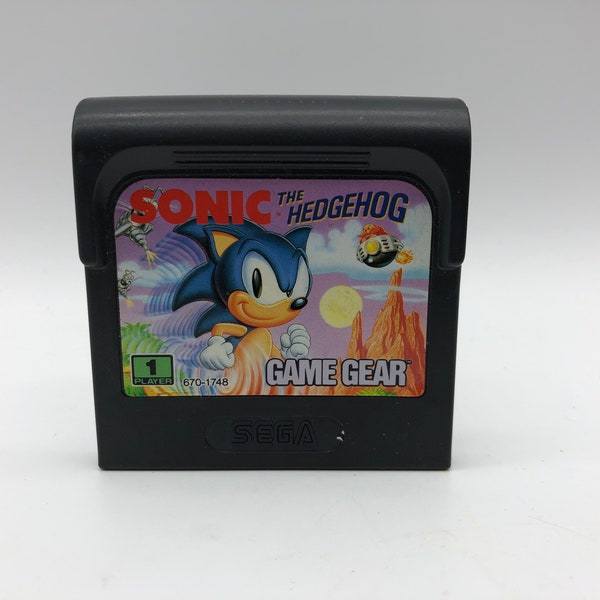 Sonic the Hedgehog, 1991 | Sega Game Gear | Sega | Original Game Cartridge | Vintage Retro Gaming | Free Shipping