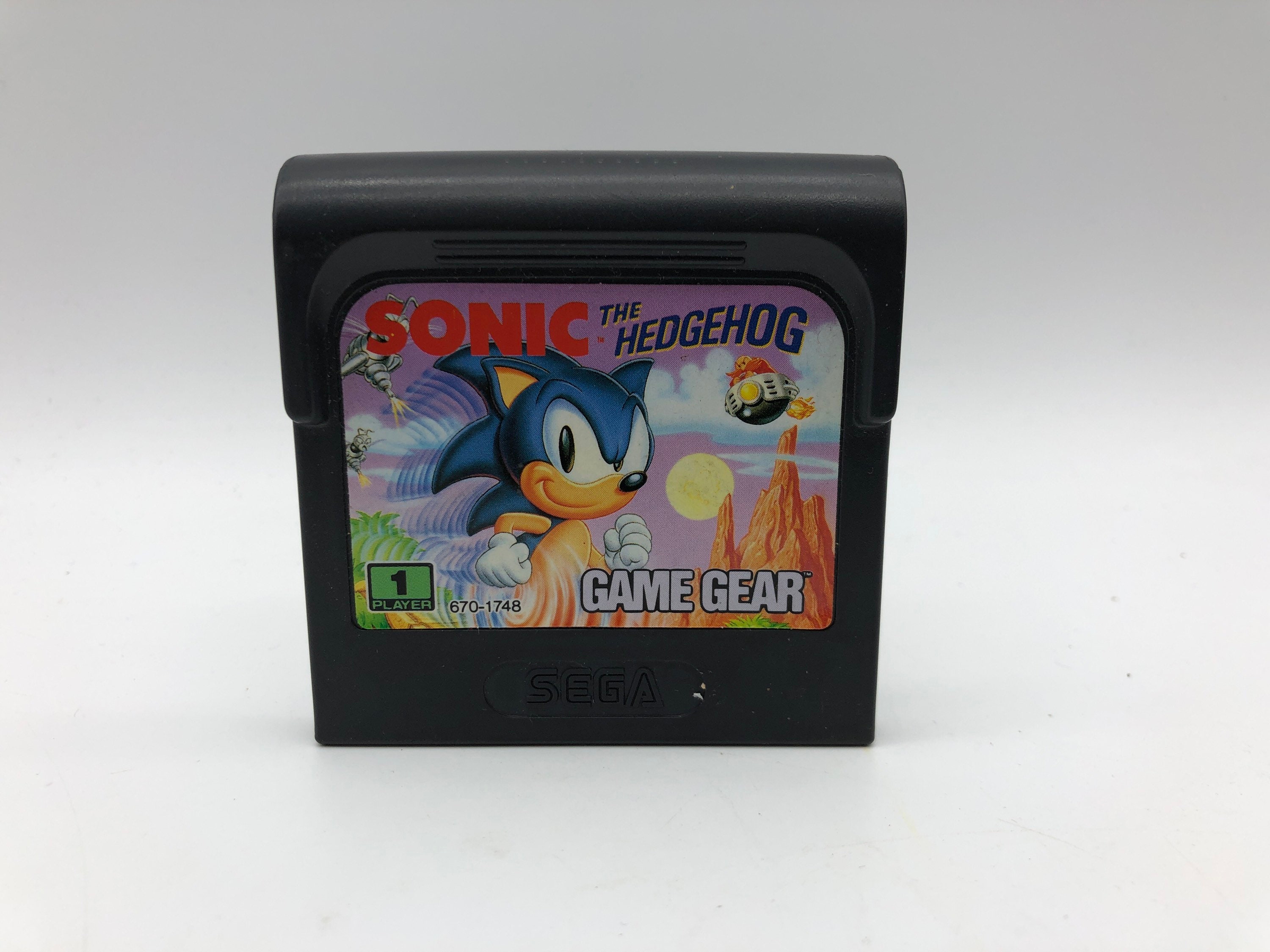 Sonic the Hedgehog, 1991 | Sega Game Gear | Sega | Original Game Cartridge  | Vintage Retro Gaming | Free Shipping