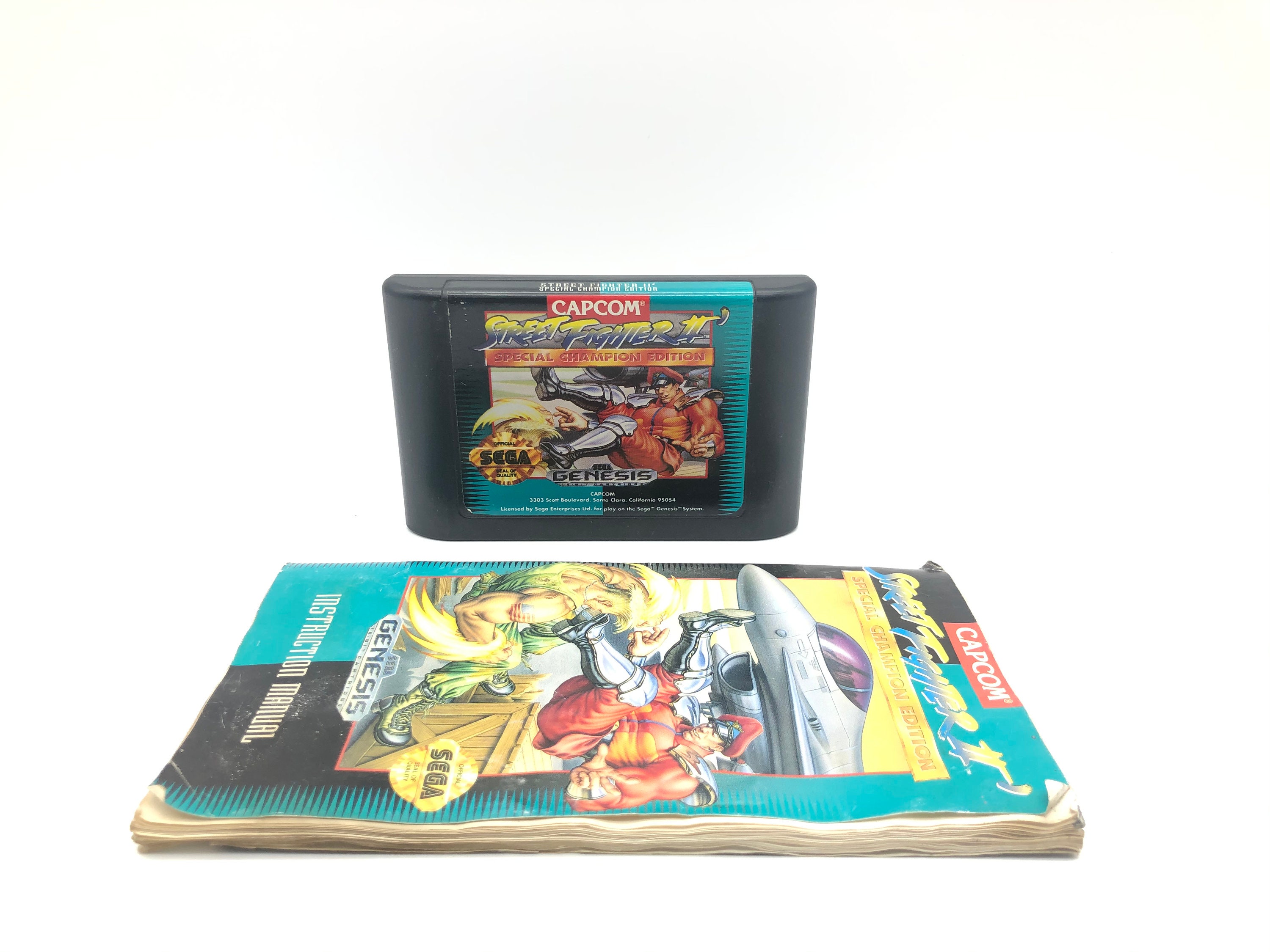 Jeu Super Street Fighter II - Sega Genesis (1994) - Version US Complet - En Bon État