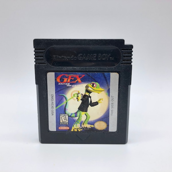 Gex: Enter the Gecko (Nintendo Game Boy Color, 1998) Vintage Video Game, tested Rare