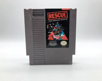 Rescue the Embassy Mission(Nintendo Entertainment System, 1988) Vintage Video Game, Tested