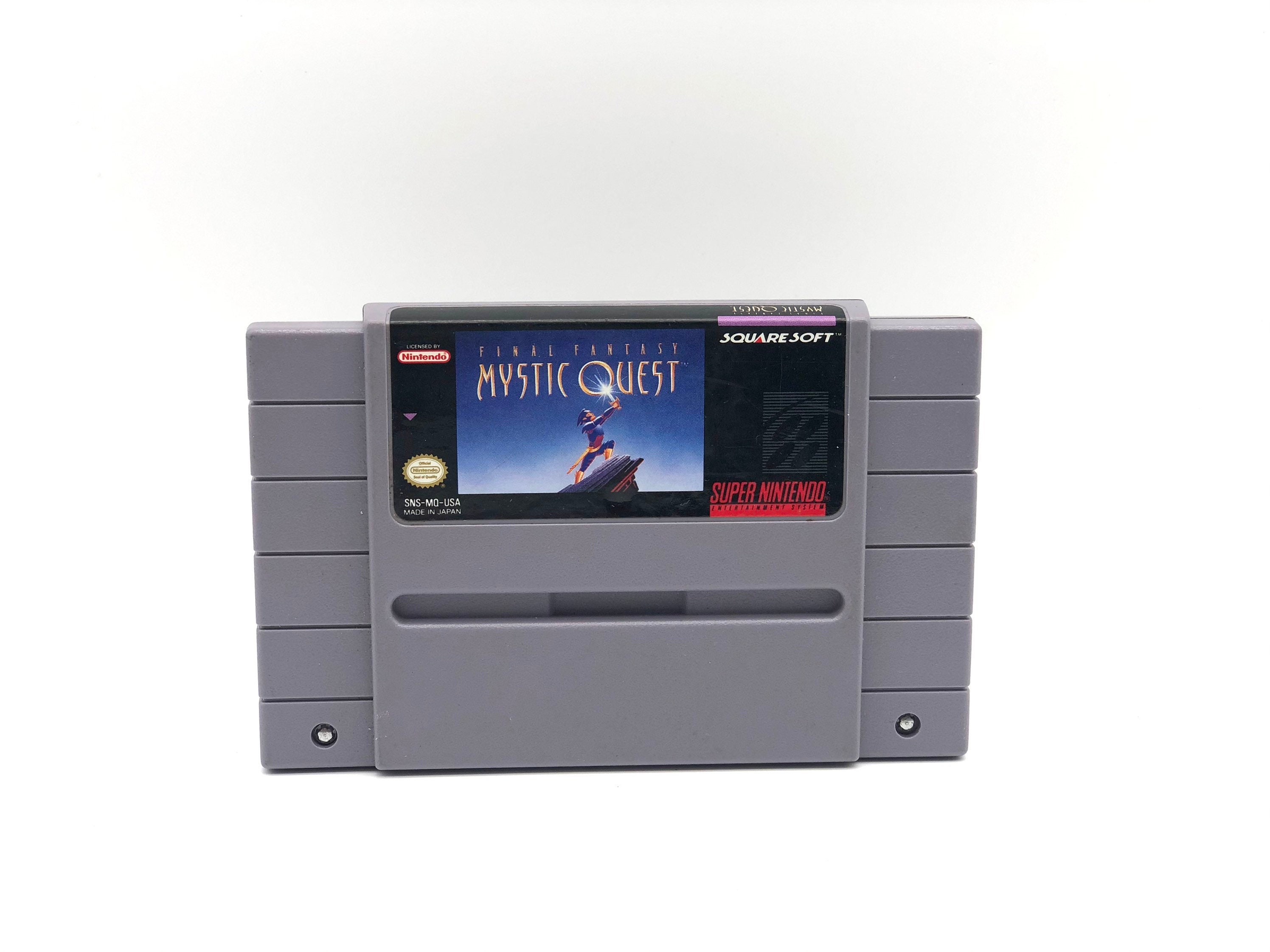 Final Fantasy Mystic Quest (Super Nintendo, 1992) Rare, RPG, Original Cartridge, Vintage